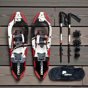 Denali Sawtooth Spin 9x30 Snowshoe Kit w/ Poles & Bag – New - Unisex